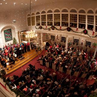 Holiday concert at First Parish in Bedford, MA.