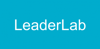 word "LeaderLab" on a blue background