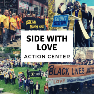 Side With Love Action Center graphic