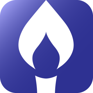 The purple WorshipWeb logo